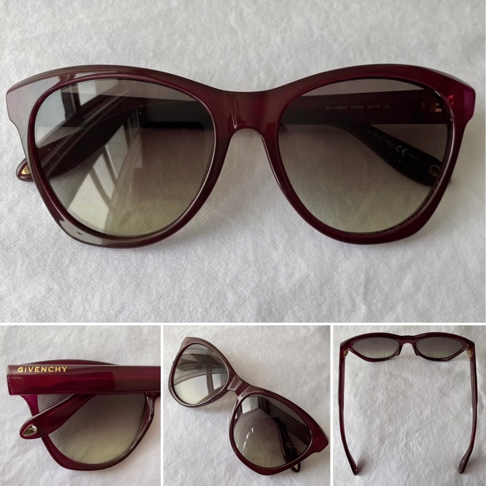 Givenchy Wayfarer Burgundy Sunglasses